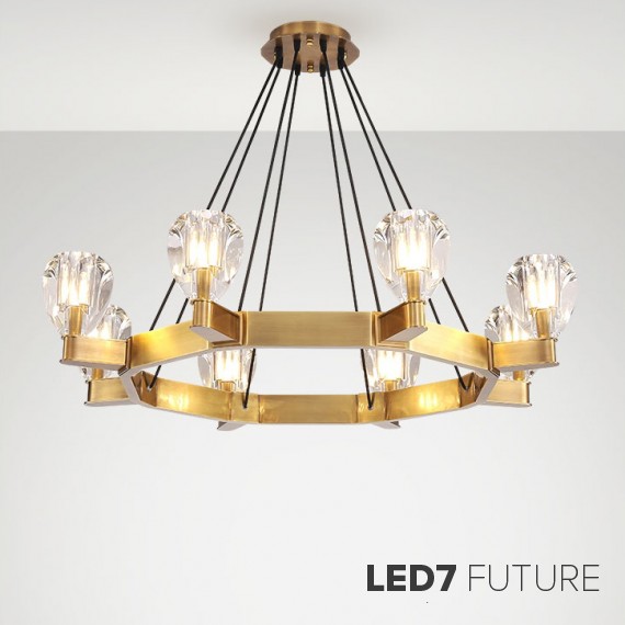 Loft Industry Modern - Droplet Circle Chandelier